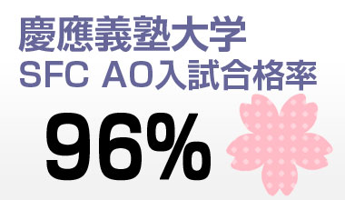 慶應義塾大学AO入試合格率96％